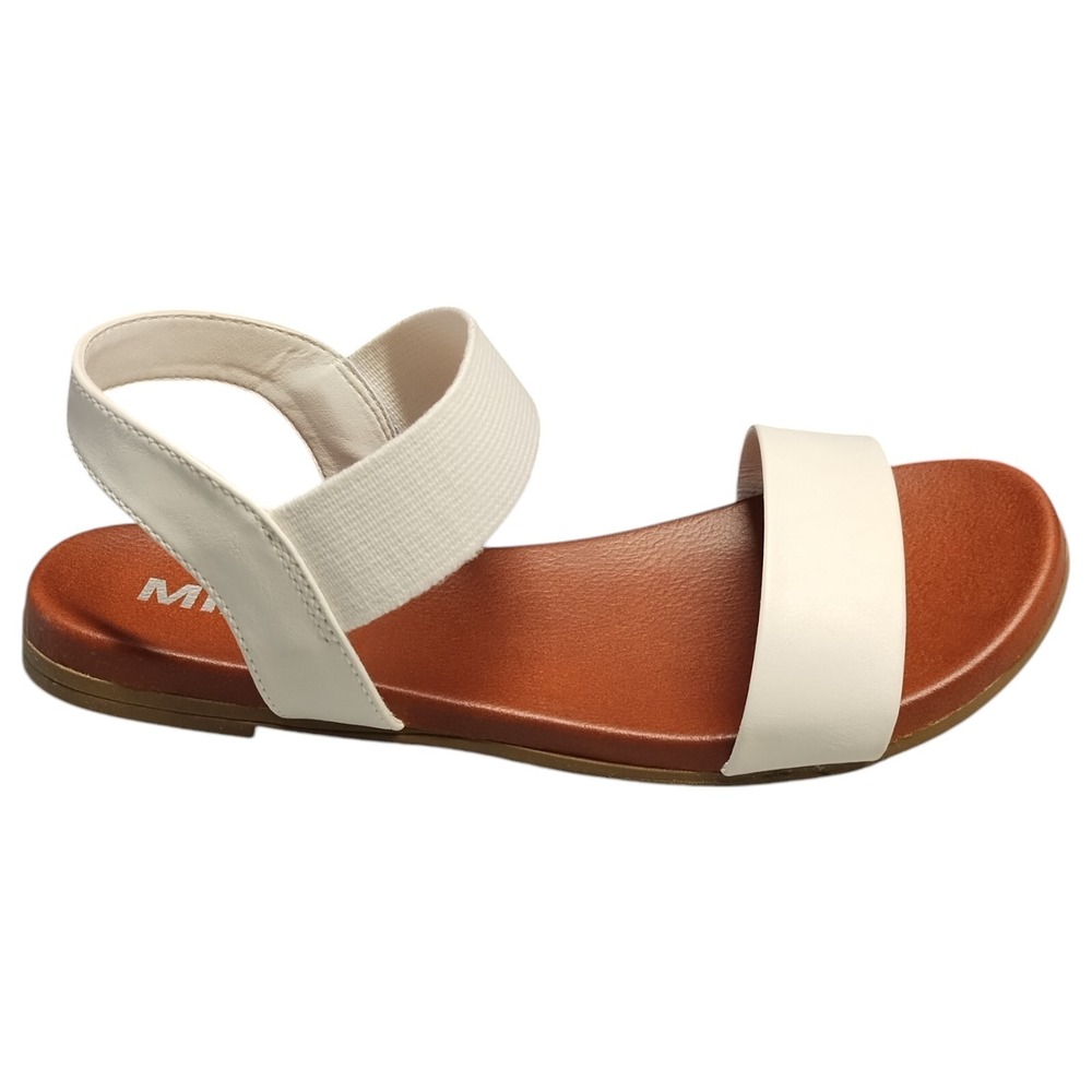 MIA Cindi Summer Sandals Womens 7.5 White Comfort Ankle Strap Open Toe 00638718